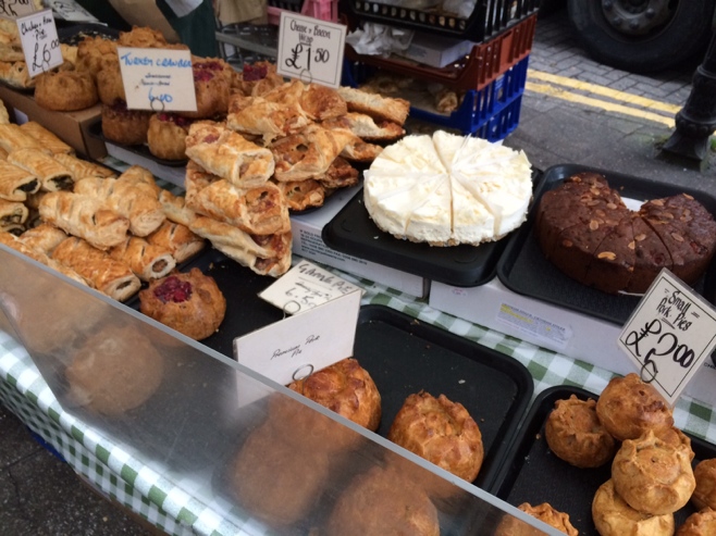 Pastries at a local market stall