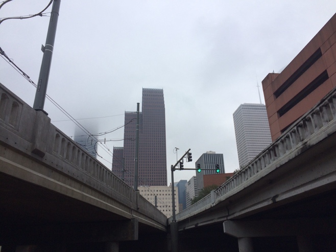 Houston city from railway angle