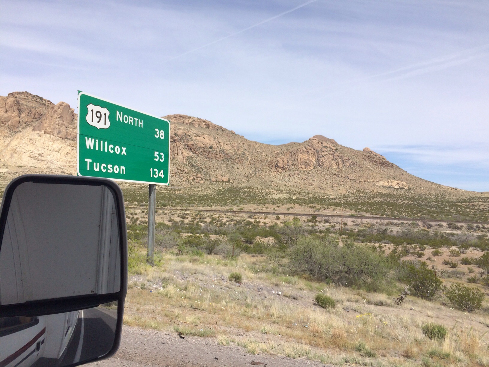 Road sign for Tucson
