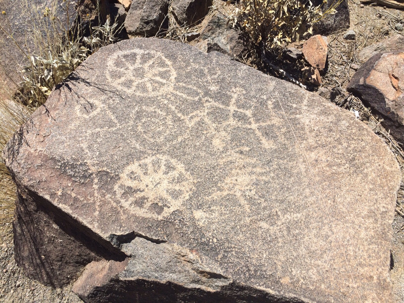 Rock art on stone