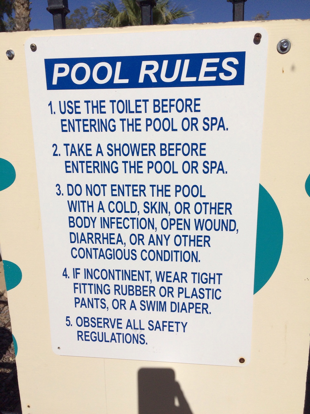 Pool instructions