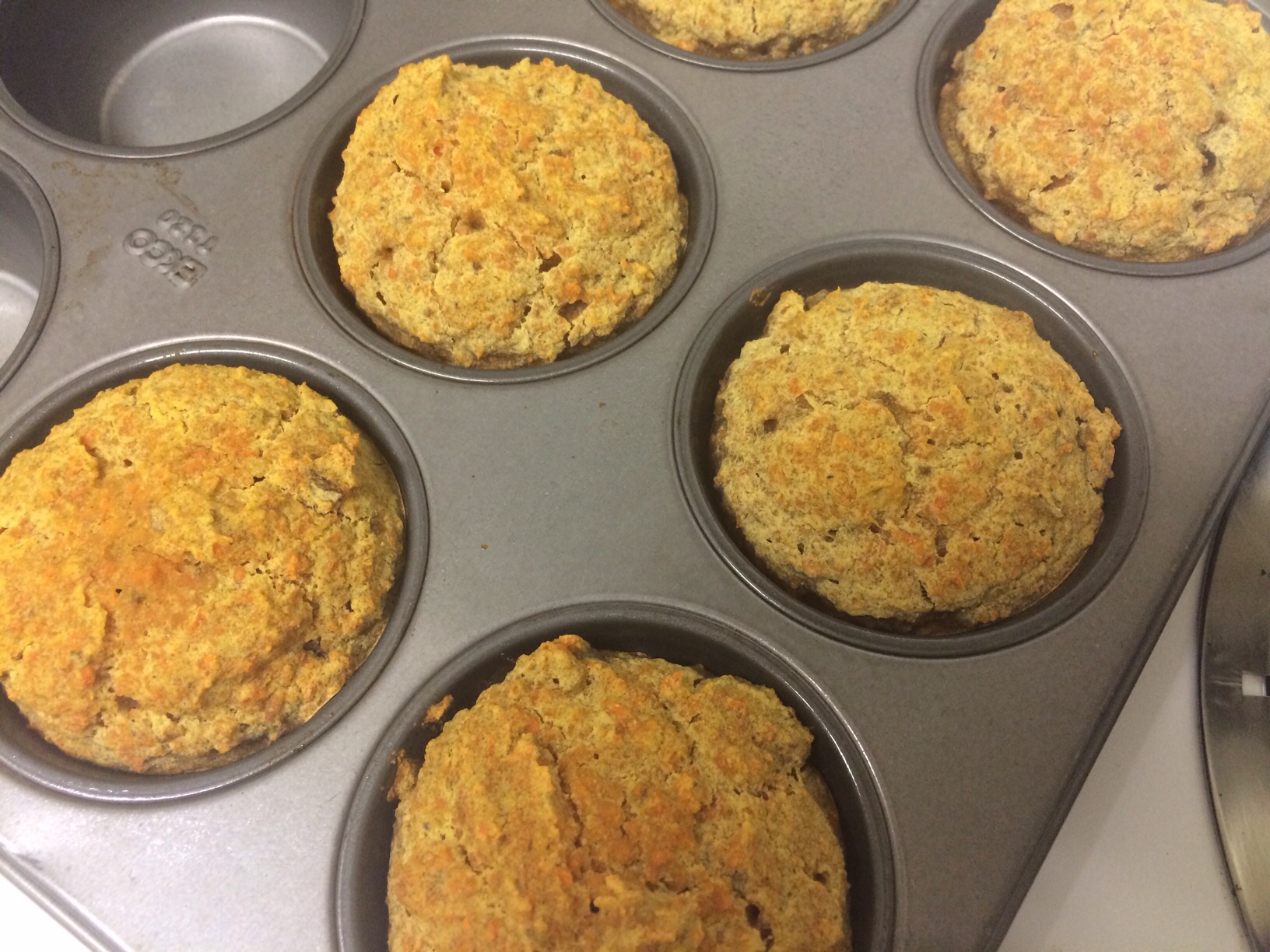 Carrot and prune muffins